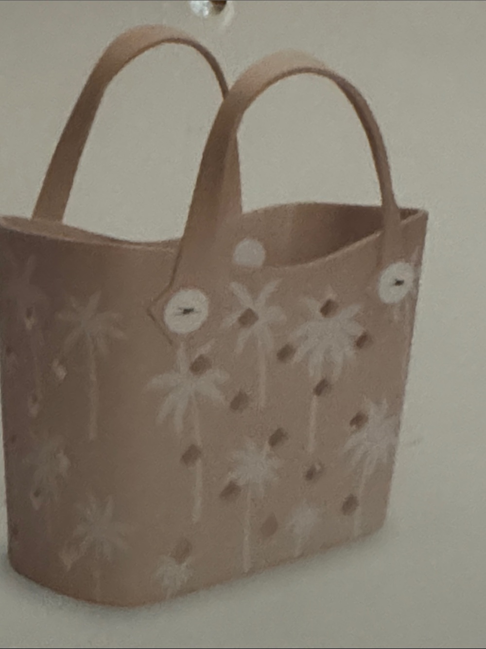 Mini Haul it all Beige Palm-Print Tote Bag - Women - Picture 9 of 14